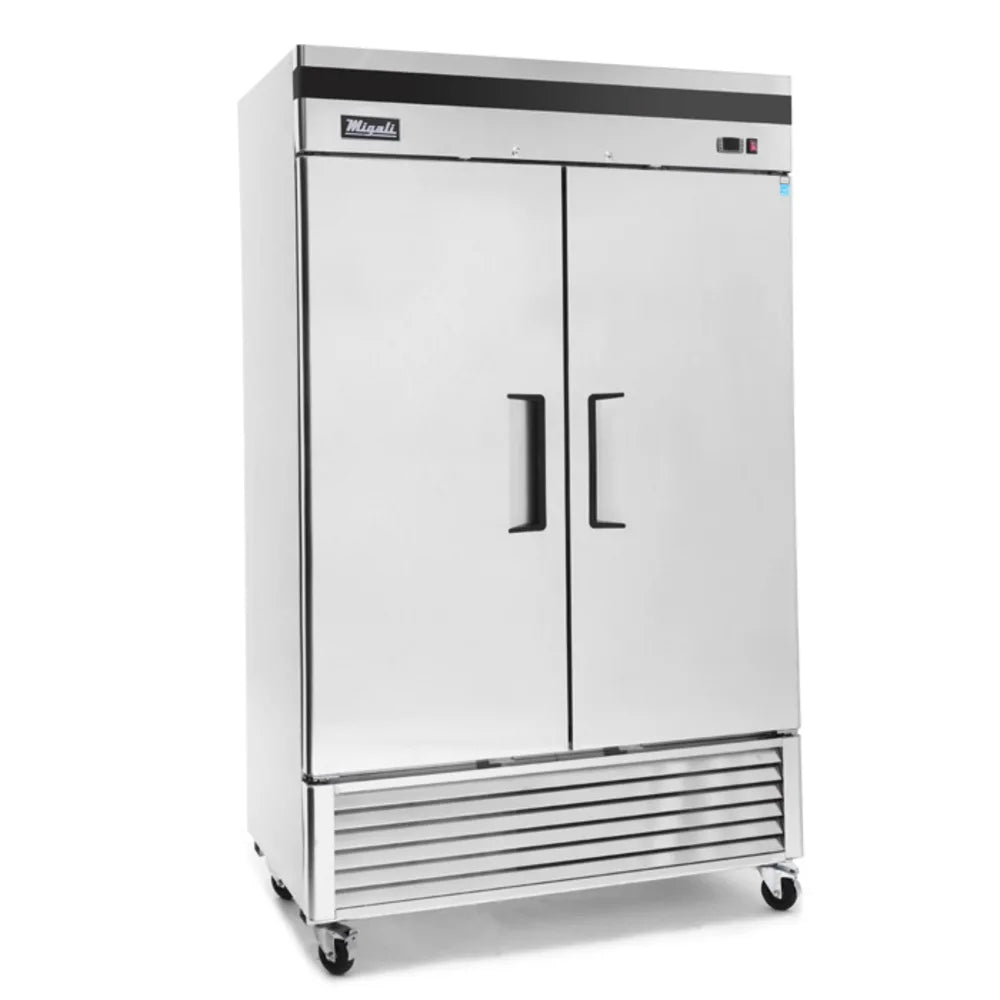 Migali C-2FB-HC 54" Two Section Reach In Freezer, (2) Solid Doors, 115v