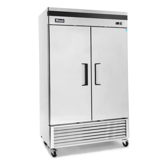 Migali C-2FB-HC 54" Two Section Reach In Freezer, (2) Solid Doors, 115v