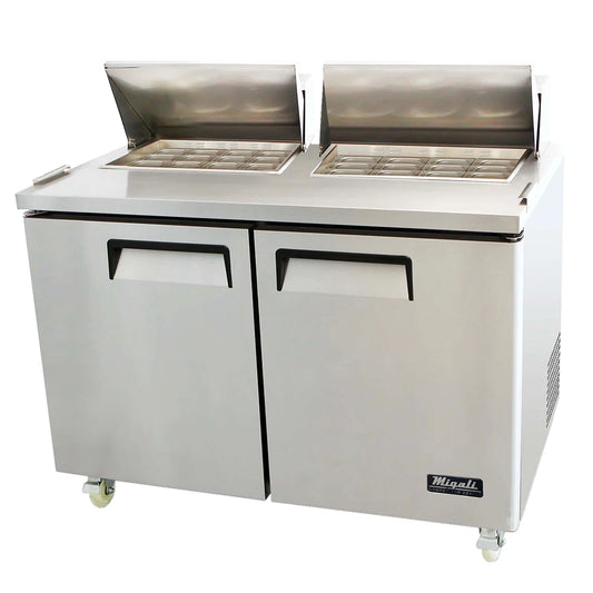 Migali C-SP60-24BT-HC 60 1/5" Sandwich/Salad Prep Table w/ Refrigerated Base, 115v