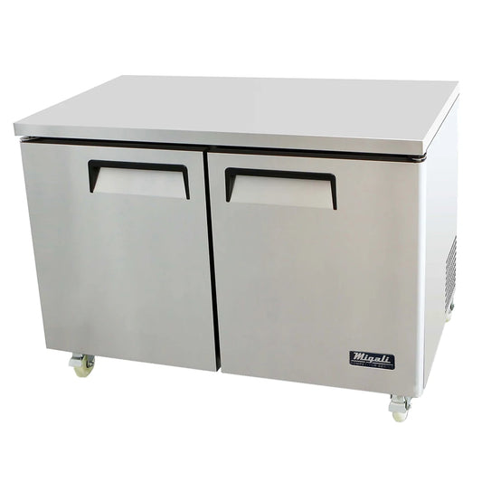 Migali C-U48F-HC 48 1/5" W Undercounter Freezer w/ (2) Sections & (2) Doors, 115v