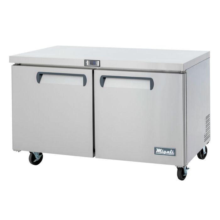 Migali C-U60F-HC 60 1/5" W Undercounter Freezer w/ (2) Sections & (2) Doors, 115v