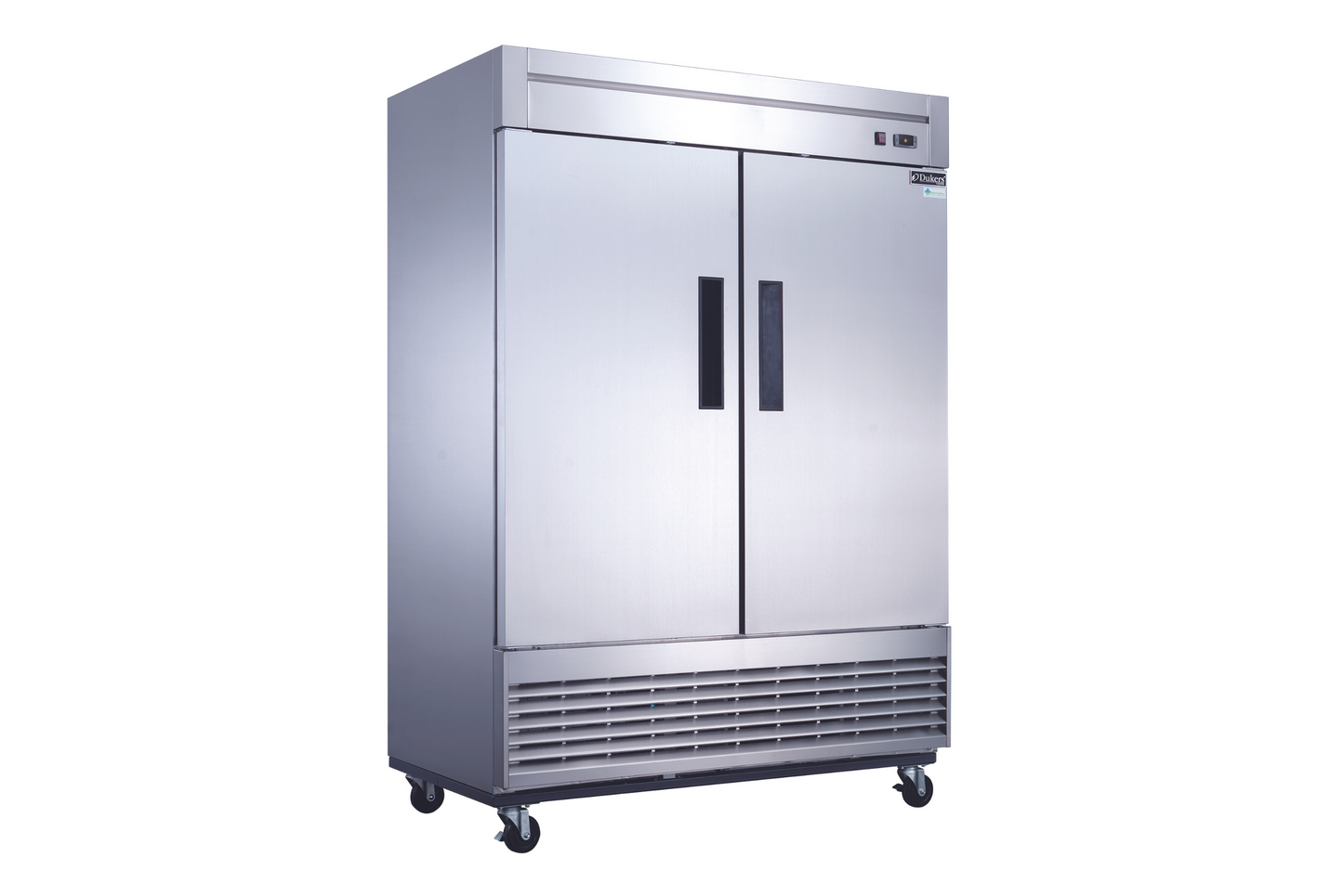 Dukers D55R 55" Two Solid Door Bottom Mount Reach-In Refrigerator - 40.74 Cu. Ft
