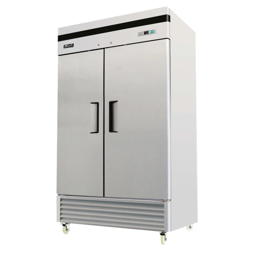 Migali C-2RB-35-HC 39 1/2" Two Section Reach In Refrigerator, (2) Left/Right Hinge Solid Doors, 115v