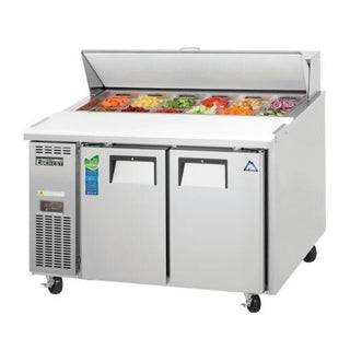 Everest Refrigeration EPR2-24 Two Section Side Mount Sandwich Prep Table