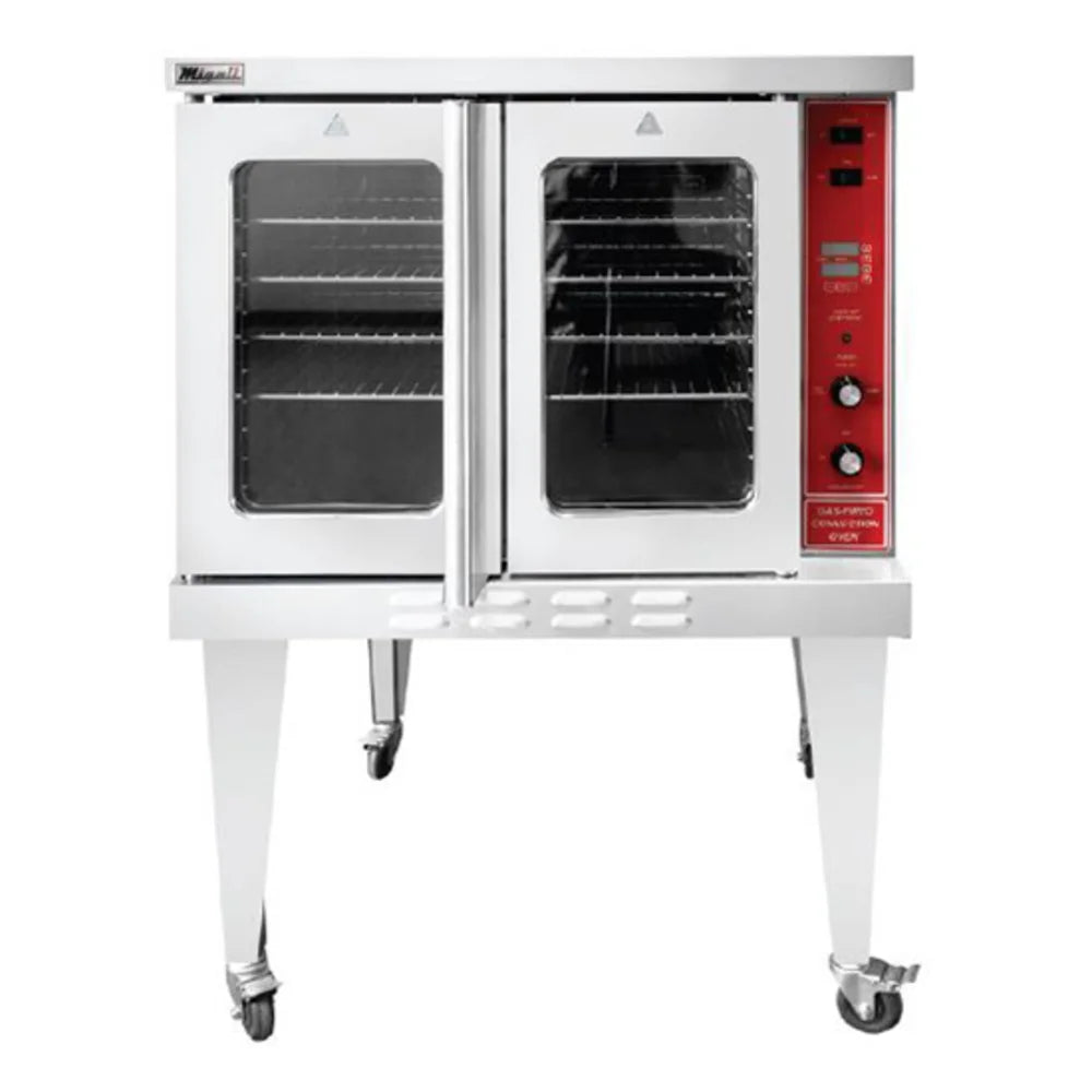 Migali C-CO1-NG Single Full Size Natural Gas Convection Oven - 46,000 BTU