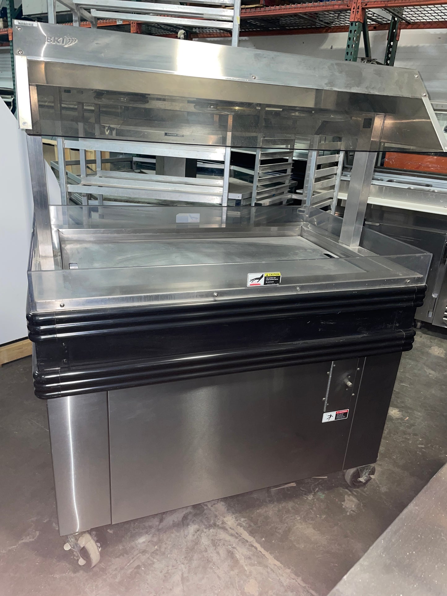 BKI 46 7/8" Mobile Restaurant Chicken Heat Display Merchandiser