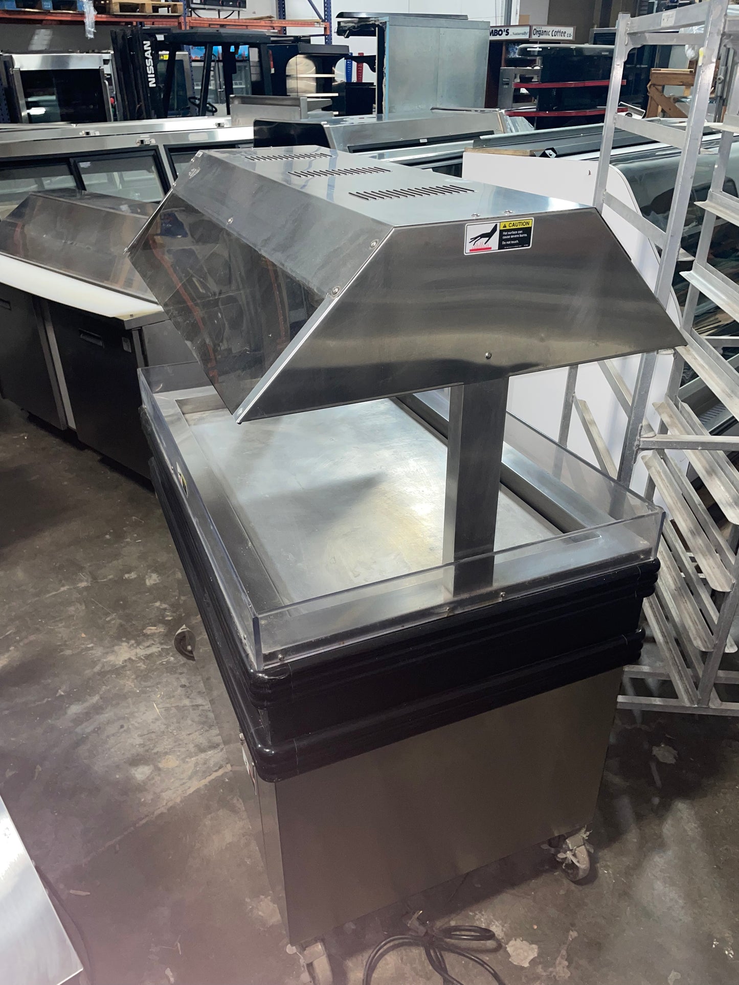 BKI 46 7/8" Mobile Restaurant Chicken Heat Display Merchandiser