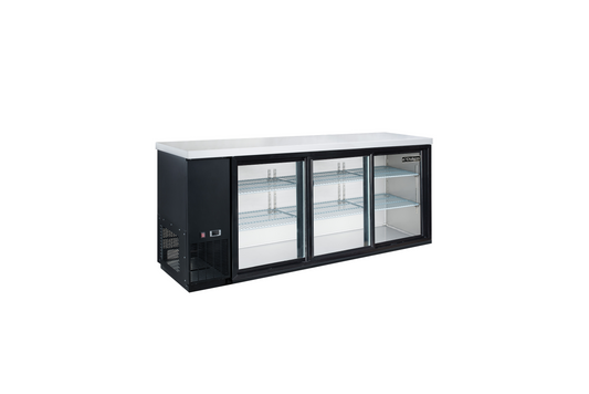 Dukers DBB72-S3 3 Door Bar and Beverage Cooler (Sliding Doors