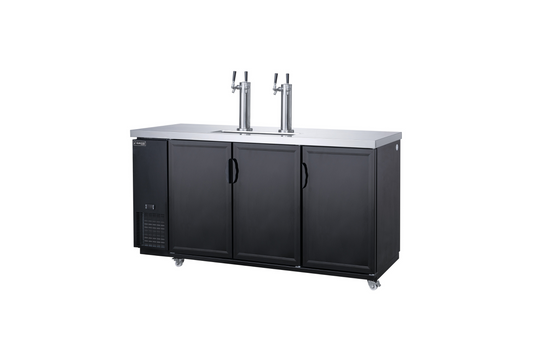 Dukers DKB72-M3 Double Tap Kegerator