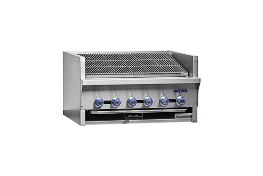 Imperial Range IABR-36 NAT 36" Natural Gas Steakhouse Broiler with Cast Iron Radiants - 6 Burner