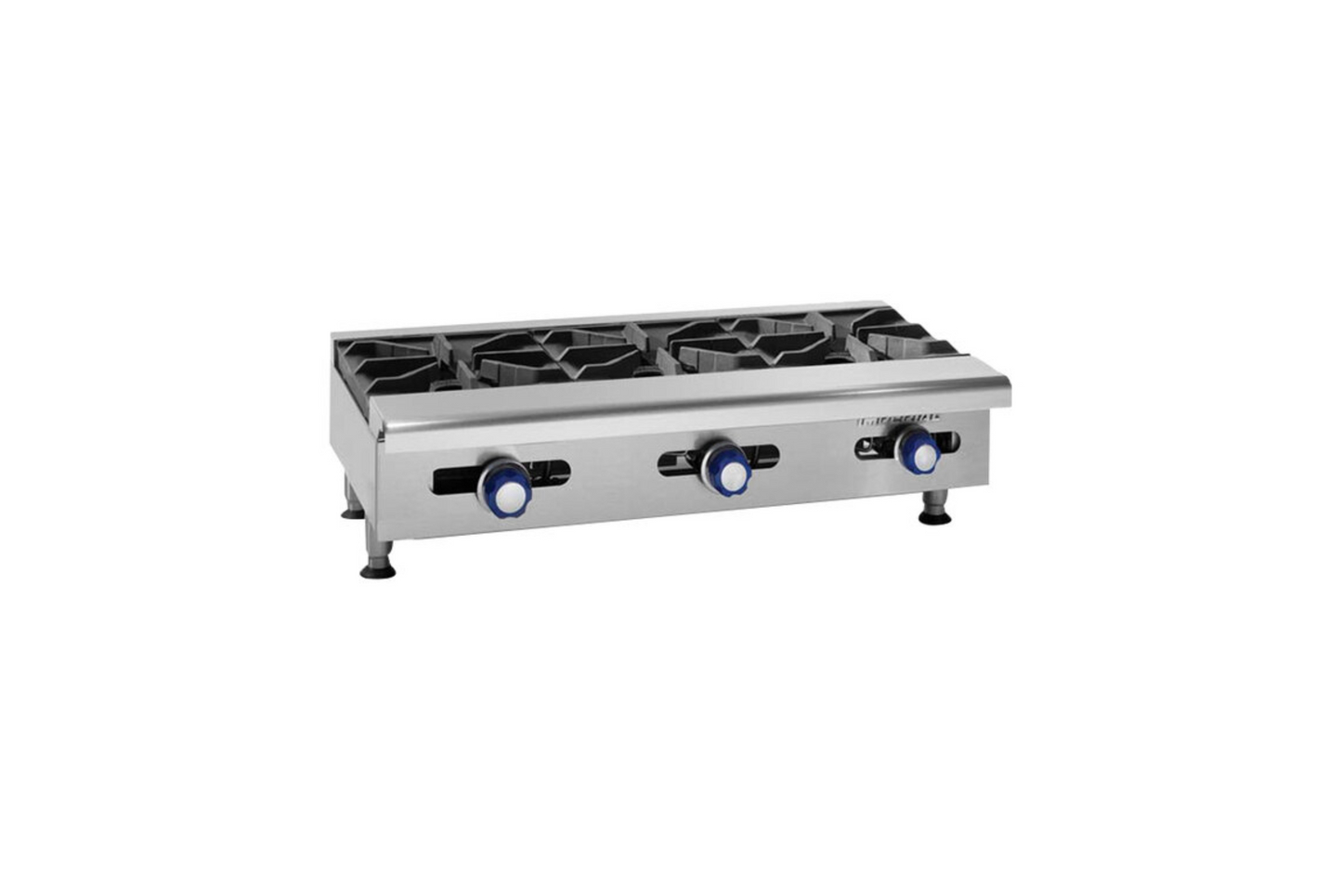 Imperial Range IHPA-8-48 48" Natural Gas 8 Burner Countertop Hot Plate - 256,000 BTU