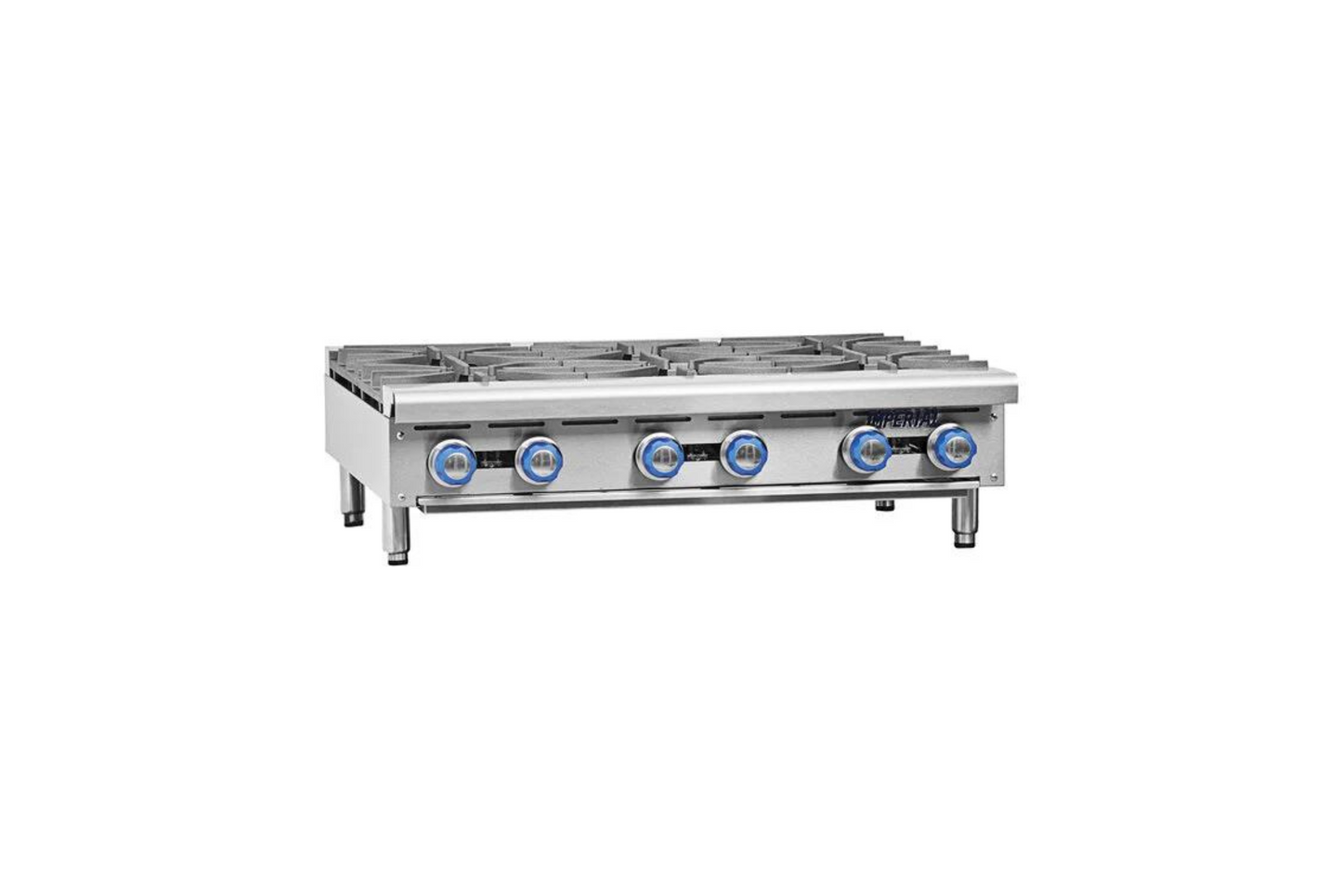 Imperial Range IHPA-4-24SU 24" Natural Gas 4 Burner Step-Up Hot Plate - 128,000 BTU